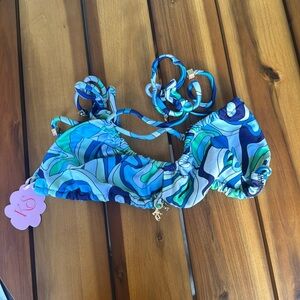 Kamari Printed Bikini Top
